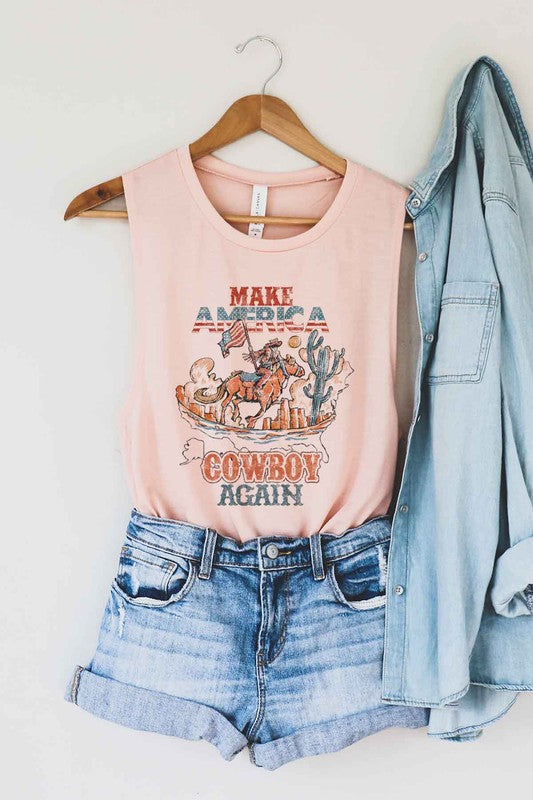 Make America Cowboy Again | Muscle Tank