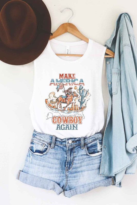 Make America Cowboy Again | Muscle Tank