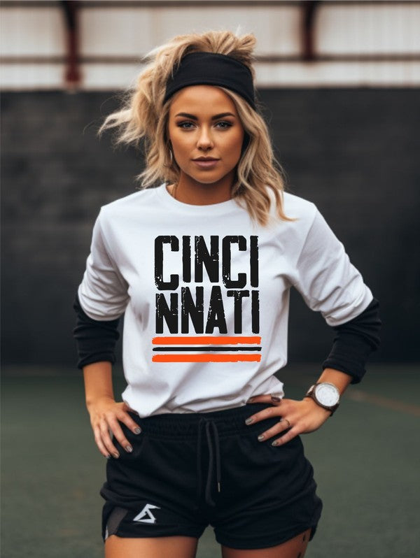 Cincinnati Orange/Black | Graphic Tee