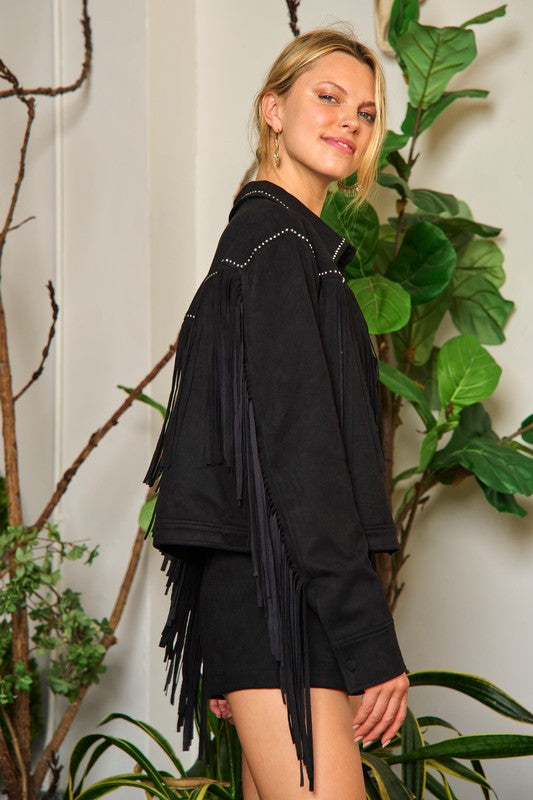 Fringe Studded | Jacket