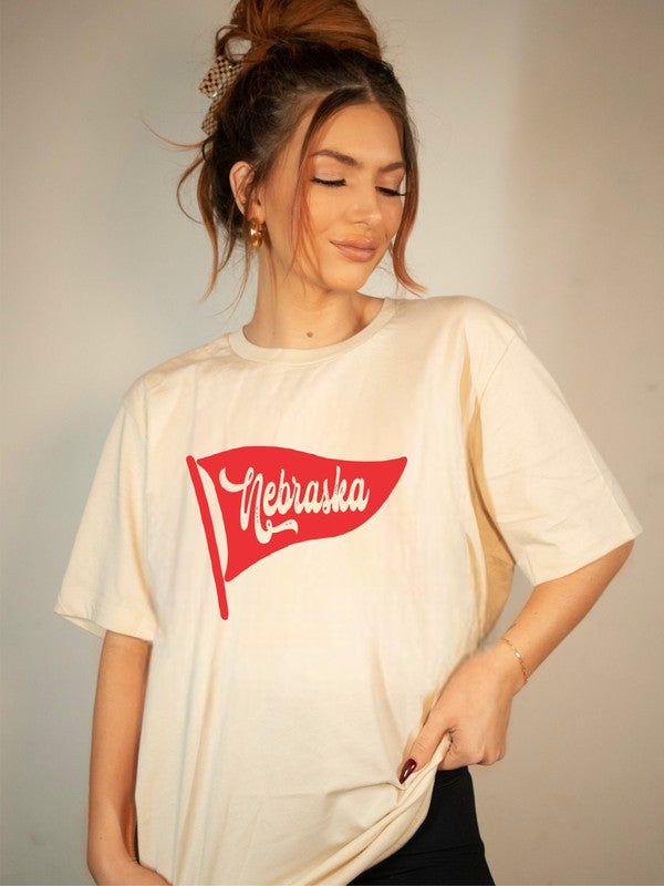 Nebraska Pennant | Graphic Tee