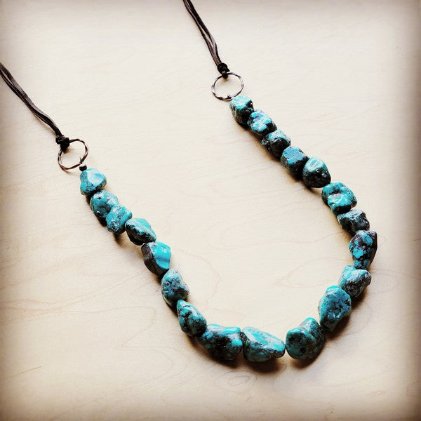 Chunky Blue Natural Turquoise | Necklace