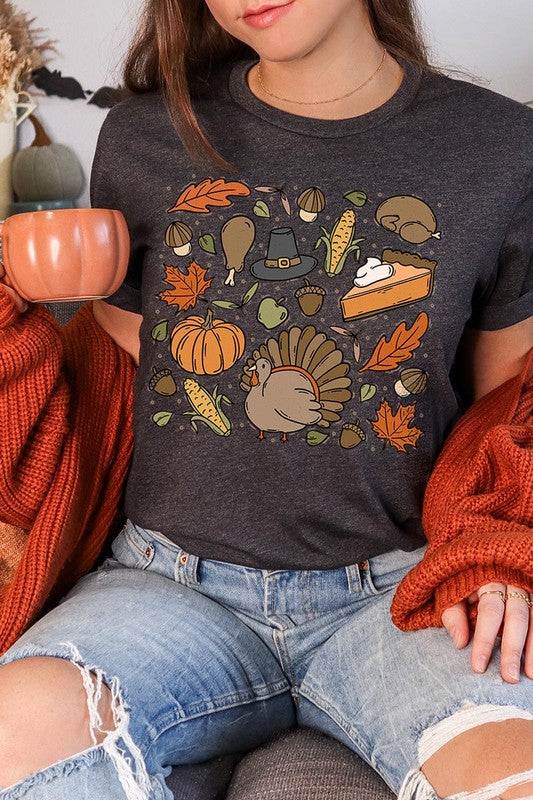 Thanksgiving Doodles | Graphic Tee