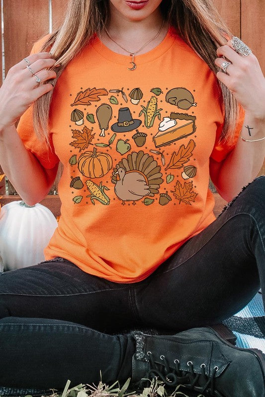 Thanksgiving Doodles | Graphic Tee