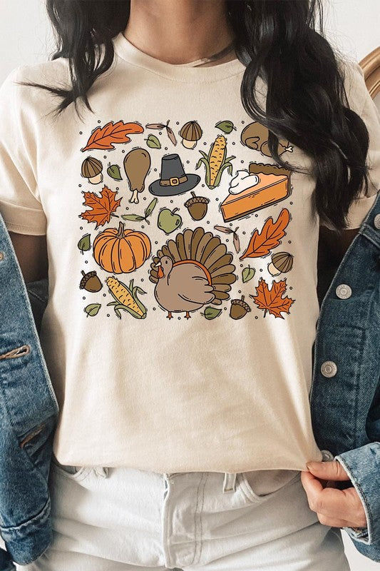 Thanksgiving Doodles | Graphic Tee