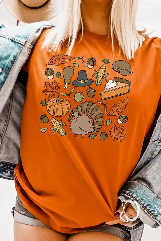 Thanksgiving Doodles | Graphic Tee