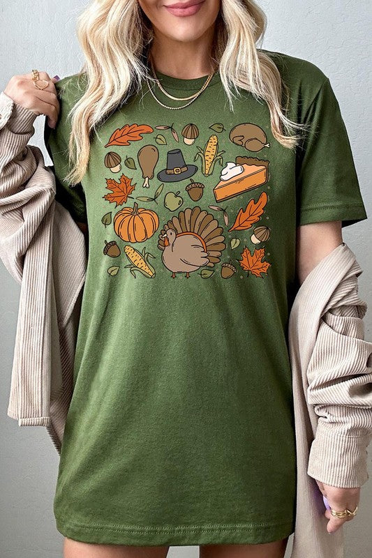 Thanksgiving Doodles | Graphic Tee