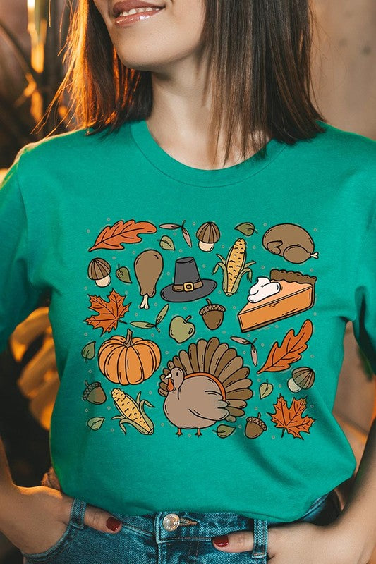Thanksgiving Doodles | Graphic Tee