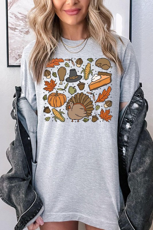 Thanksgiving Doodles | Graphic Tee