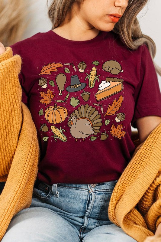 Thanksgiving Doodles | Graphic Tee