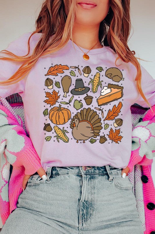 Thanksgiving Doodles | Graphic Tee