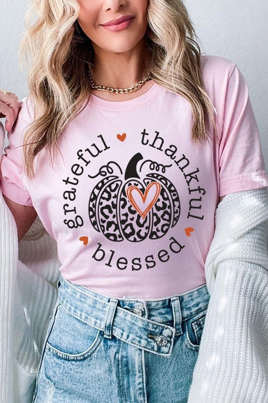 Grateful Thankful Blessed | Graphic Tee