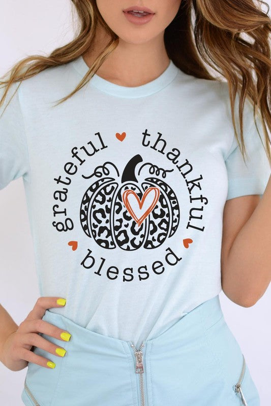 Grateful Thankful Blessed | Graphic Tee