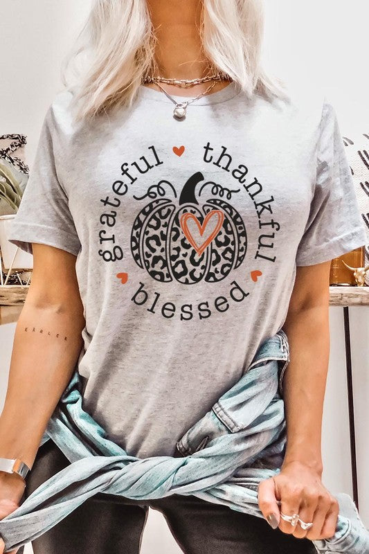 Grateful Thankful Blessed | Graphic Tee