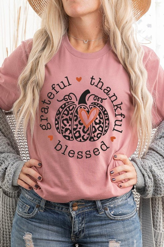 Grateful Thankful Blessed | Graphic Tee