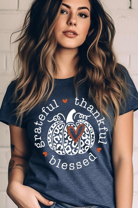Grateful Thankful Blessed | Graphic Tee