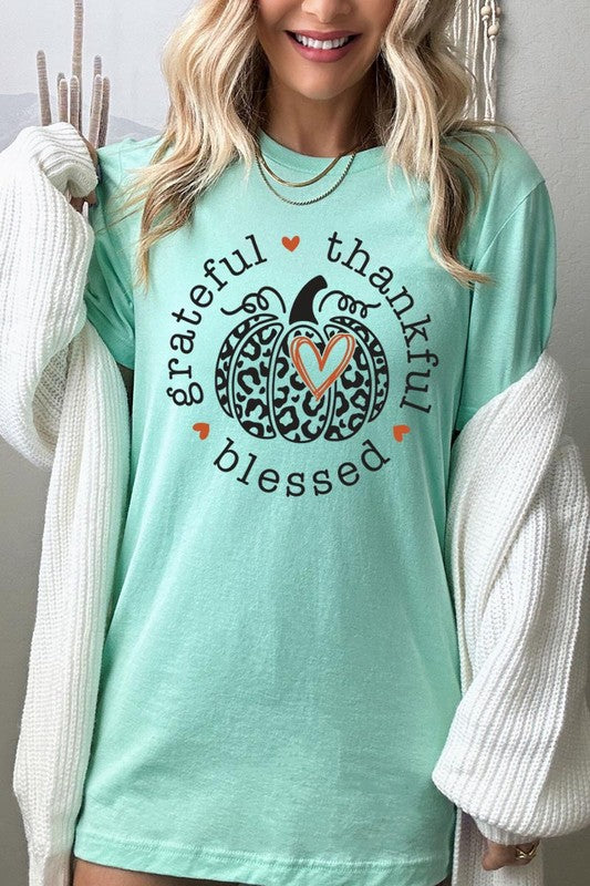 Grateful Thankful Blessed | Graphic Tee