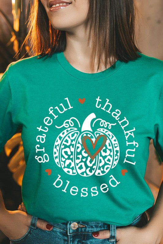 Grateful Thankful Blessed | Graphic Tee