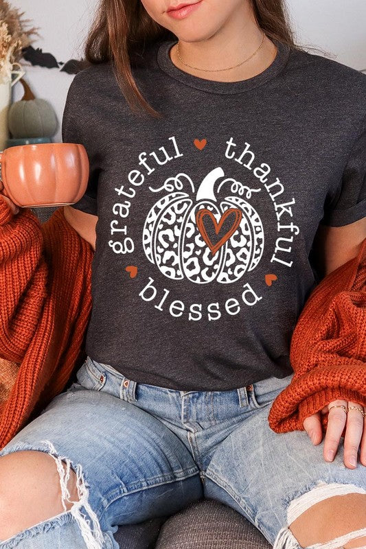 Grateful Thankful Blessed | Graphic Tee