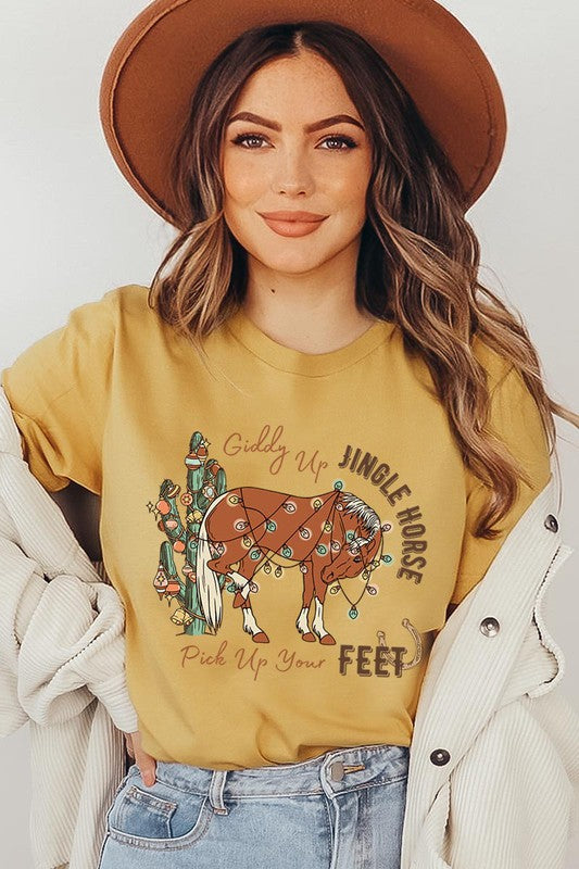 Giddy Up Jingle Horse | Tee