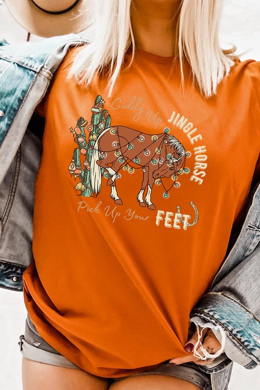 Giddy Up Jingle Horse | Tee