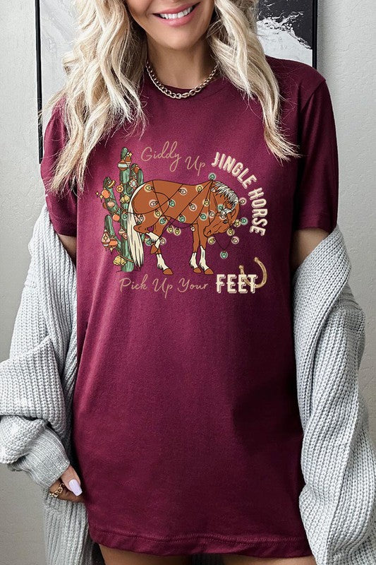 Giddy Up Jingle Horse | Tee