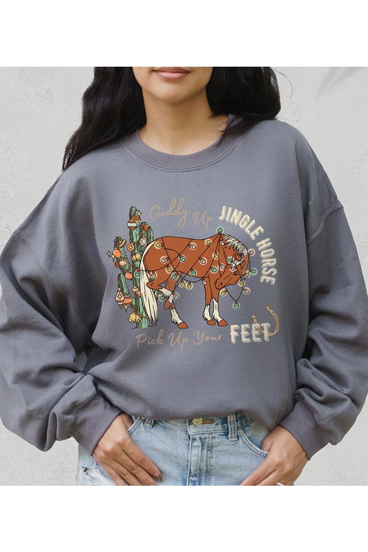 Giddy Up Jingle Horse | Sweatshirt