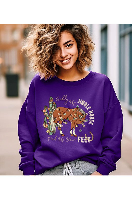 Giddy Up Jingle Horse | Sweatshirt