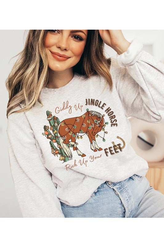Giddy Up Jingle Horse | Sweatshirt