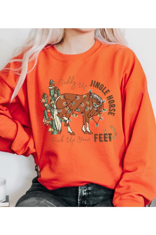 Giddy Up Jingle Horse | Sweatshirt