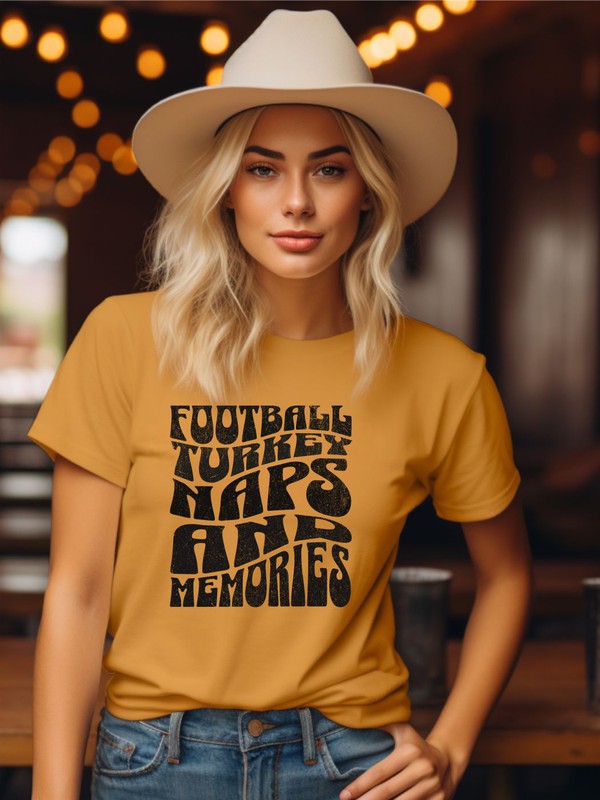 Football Turkey Naps and Memories | Tee