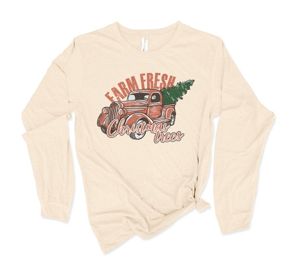 Farm Fresh Christmas Trees | Long Sleeve Tee