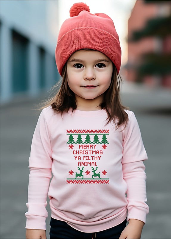 Merry Christmas Ya Filthy Animal | Toddler Tee
