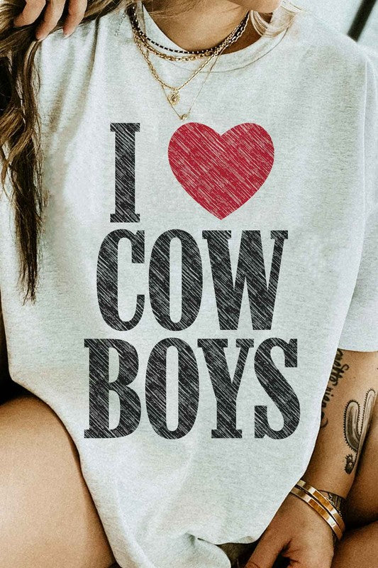 I Heart Cowboys | Graphic Tee