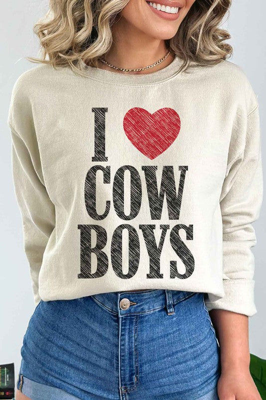 I Heart Cowboys | Sweatshirt