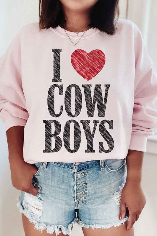 I Heart Cowboys | Sweatshirt