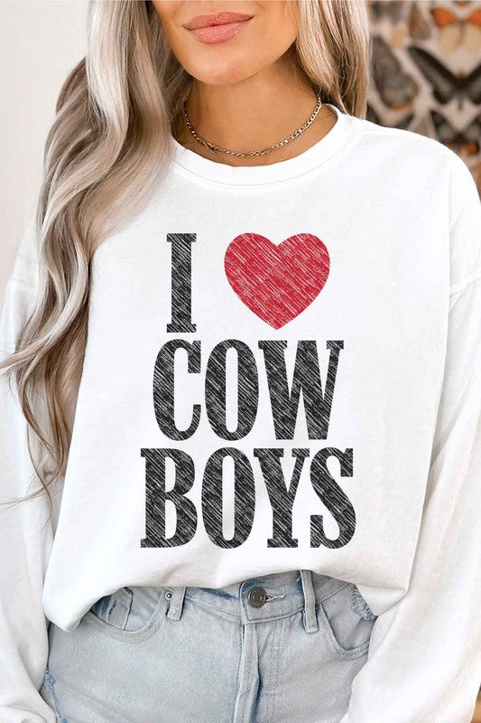 I Heart Cowboys | Sweatshirt