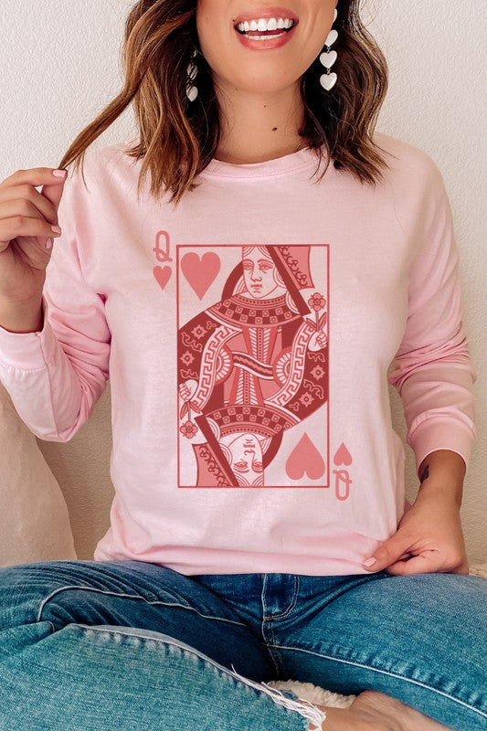 Queen of Hearts | Long Sleeve Graphic Tee