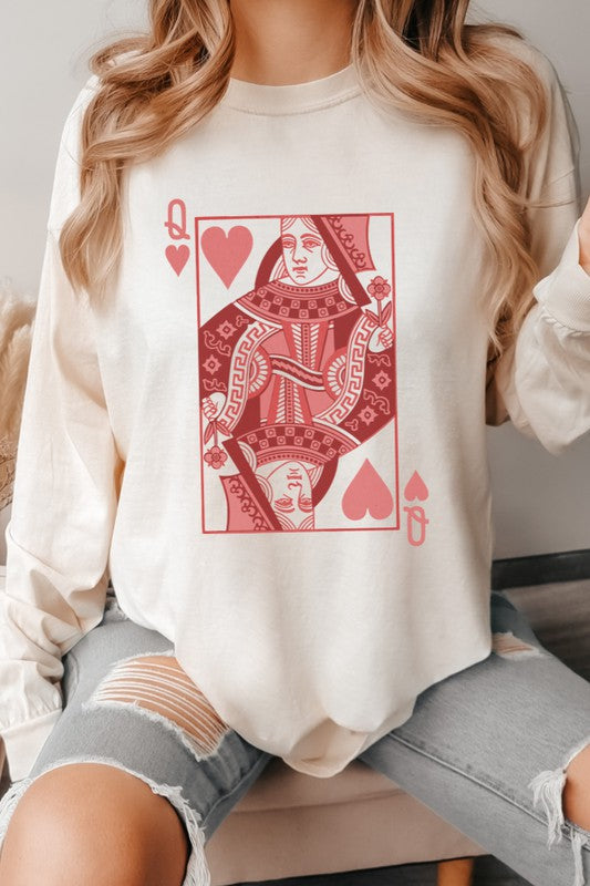Queen of Hearts | Long Sleeve Graphic Tee