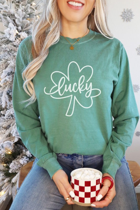 Lucky Clover | Long Sleeve Graphic Tee