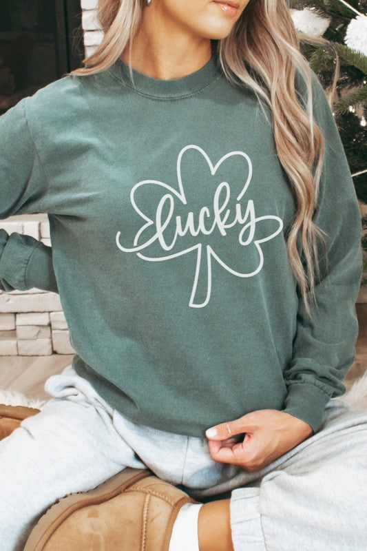 Lucky Clover | Long Sleeve Graphic Tee