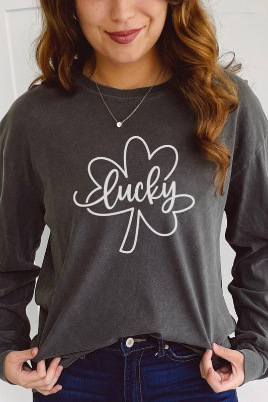 Lucky Clover | Long Sleeve Graphic Tee