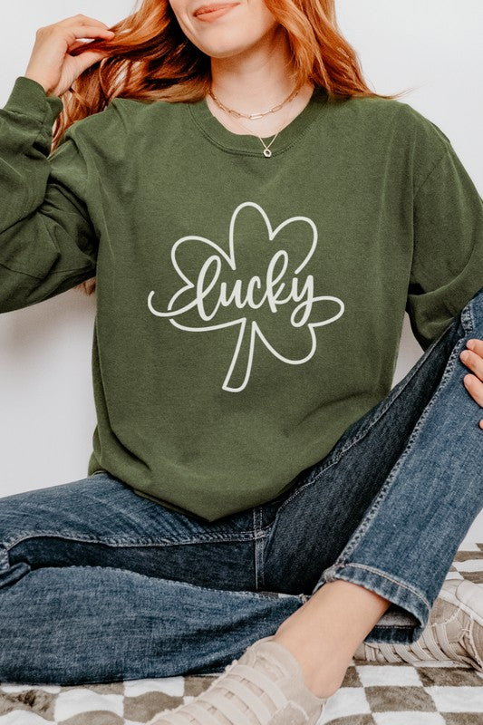 Lucky Clover | Long Sleeve Graphic Tee