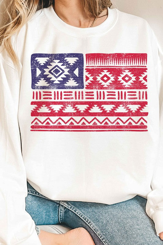 Flag Geo Print | Sweatshirt