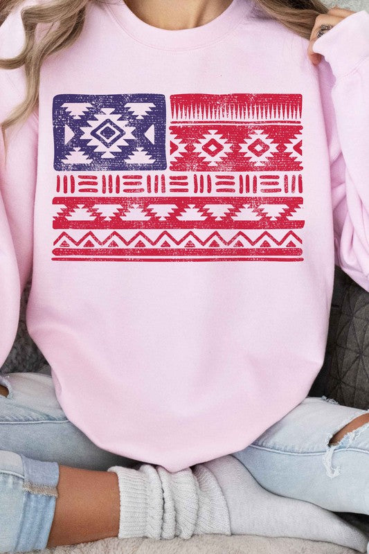 Flag Geo Print | Sweatshirt