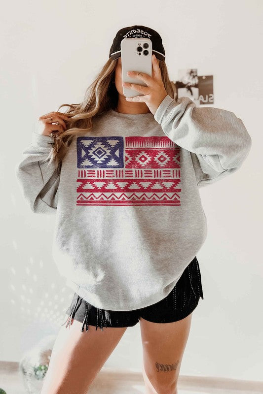 Flag Geo Print | Sweatshirt