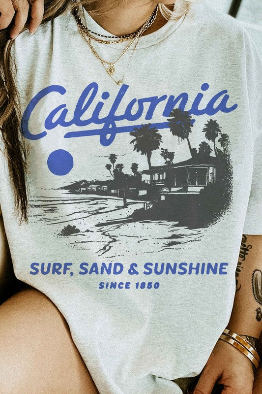 California Surf Sand and Sunshine | Graphic Tee