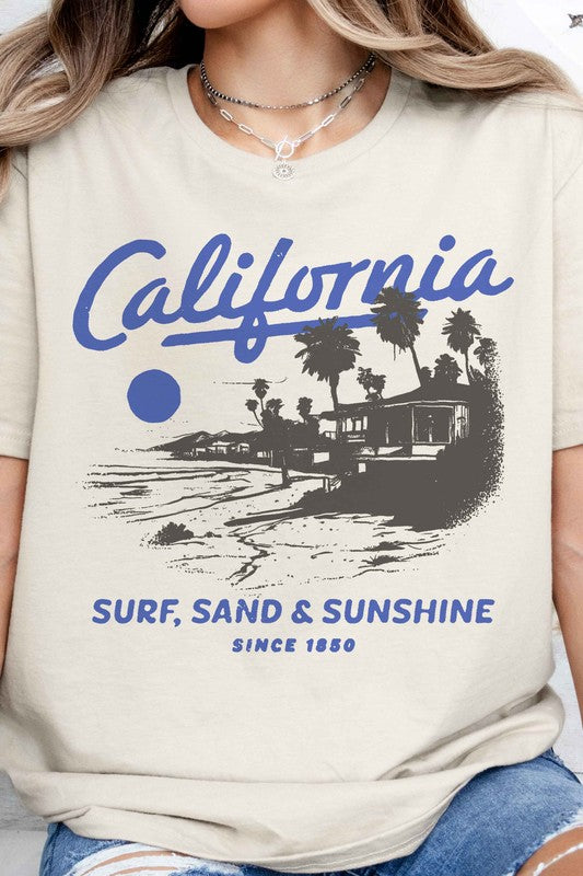 California Surf Sand and Sunshine | Graphic Tee
