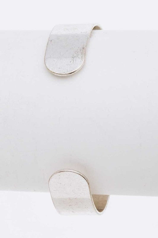 Engraved Aztec Stone Open Bangle | Bracelet