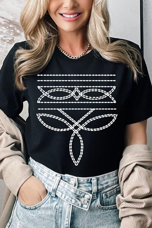Western Boot Stitch | Graphic T-Shirt